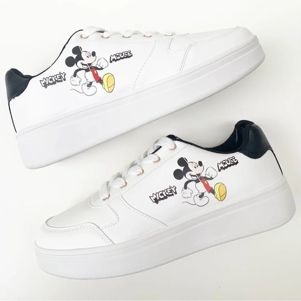 Disney Mickey Mouse Black and White Women’s Sneakers - Picture 5 of 11